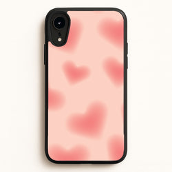 Gradient Red Hearts Pattern  - Summer Phone Case for iPhone XR