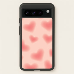 Gradient Red Hearts Pattern  - Summer Phone Case for Google Pixel 8 Pro