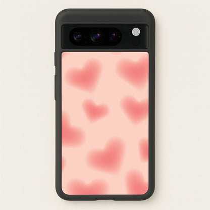 Gradient Red Hearts Pattern  - Summer Phone Case for Google Pixel 8 Pro
