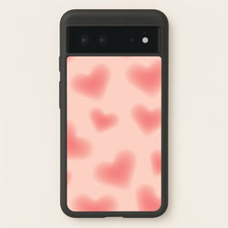 Gradient Red Hearts Pattern  - Summer Phone Case for Google Pixel 6