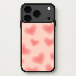 Gradient Red Hearts Pattern Phone Case for iPhone 17 Pro