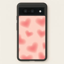 Gradient Red Hearts Pattern  - Summer Phone Case for Google Pixel 8