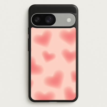 Gradient Red Hearts Pattern  - Summer Phone Case for Google Pixel 9 / 9 Pro