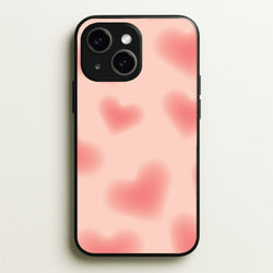 Gradient Red Hearts Pattern  - Summer Phone Case for iPhone 15 Plus