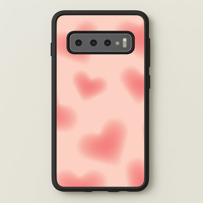 Gradient Red Hearts Pattern  - Summer Phone Case for Galaxy S10