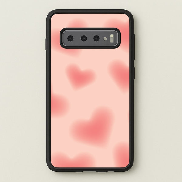 Gradient Red Hearts Pattern  - Summer Phone Case for Galaxy S10