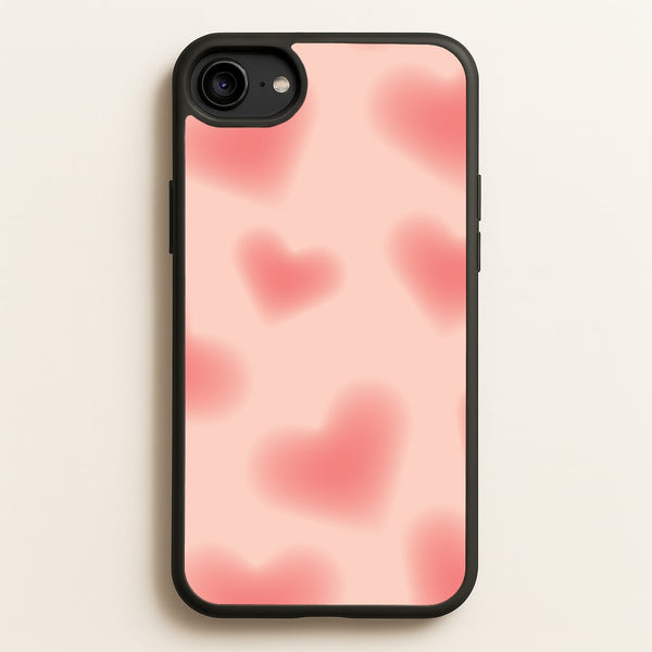 Gradient Red Hearts Pattern  - Summer Phone Case for iPhone 6 / 7 / 8 / SE