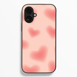 Gradient Red Hearts Pattern  - Summer Phone Case for iPhone 16 Plus