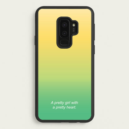 A Pretty Girl With A Pretty Heart  - Summer Phone Case for Galaxy S9 Plus