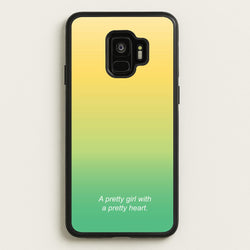 A Pretty Girl With A Pretty Heart  - Summer Phone Case for Galaxy S9