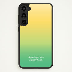 A Pretty Girl With A Pretty Heart  - Summer Phone Case for Galaxy S23 Plus