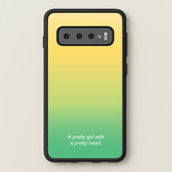A Pretty Girl With A Pretty Heart  - Summer Phone Case for Galaxy S10