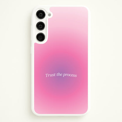 Trust The Process Pink Gradient  - Summer Phone Case for Galaxy S23 Plus