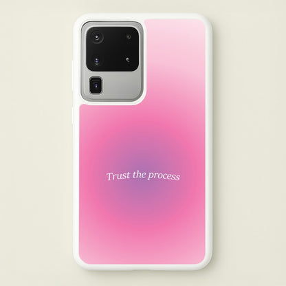 Trust The Process Pink Gradient  - Summer Phone Case for Galaxy S20 Ultra