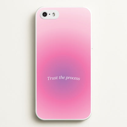 Trust The Process Pink Gradient  - Summer Phone Case for iPhone 5 / 5s / SE 2016
