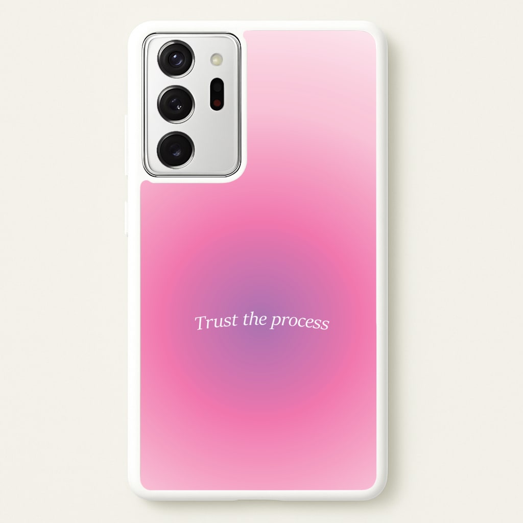 Trust The Process Pink Gradient  - Summer Phone Case for Galaxy Note 20 Ultra