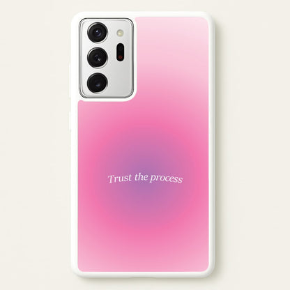 Trust The Process Pink Gradient  - Summer Phone Case for Galaxy Note 20 Ultra