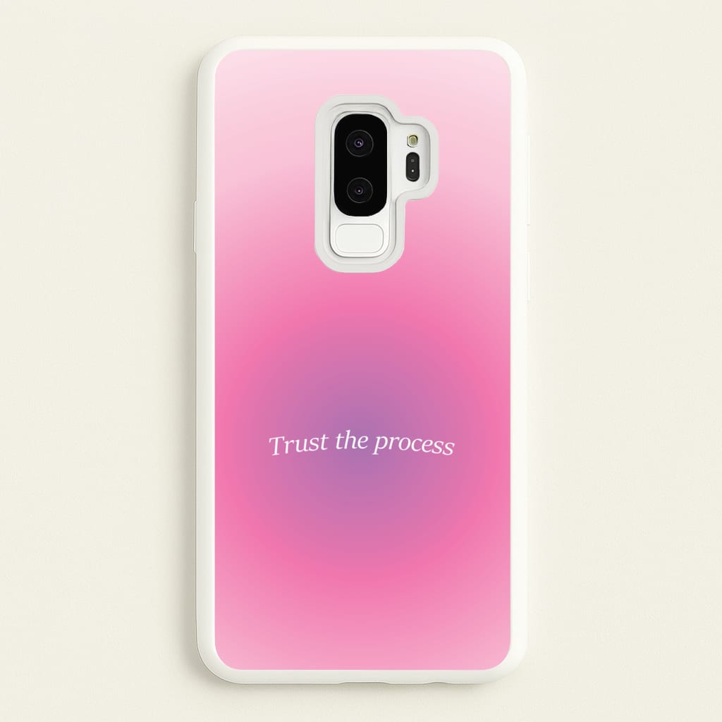 Trust The Process Pink Gradient  - Summer Phone Case for Galaxy S9 Plus