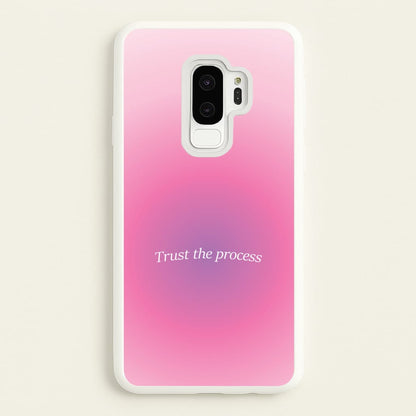 Trust The Process Pink Gradient  - Summer Phone Case for Galaxy S9 Plus