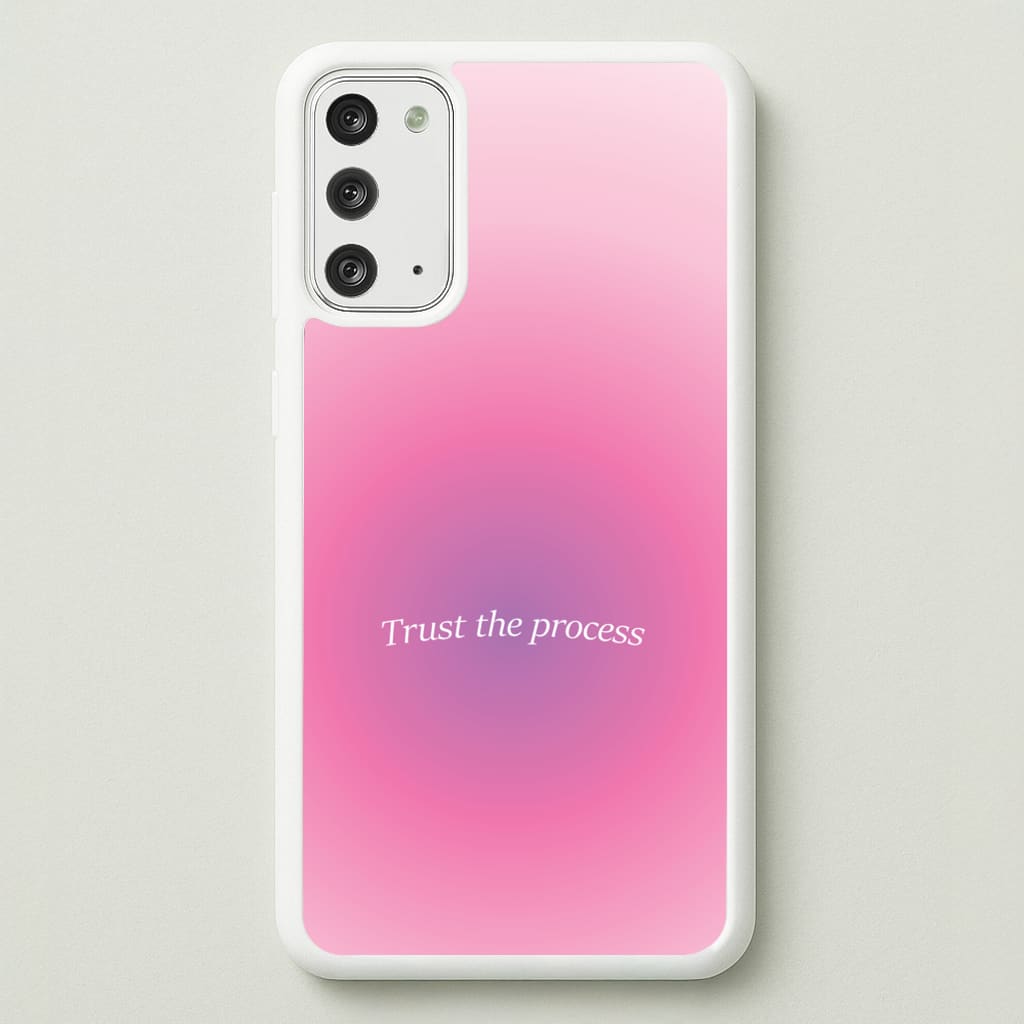 Trust The Process Pink Gradient  - Summer Phone Case for Galaxy Note 20