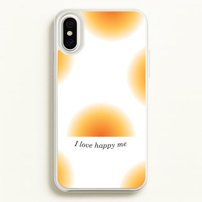 I Love Happy Me Gradient Pattern  - Summer Phone Case for iPhone XS Max