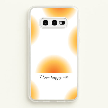 I Love Happy Me Gradient Pattern  - Summer Phone Case for Galaxy S10e