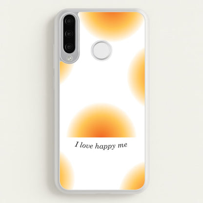I Love Happy Me Gradient Pattern  - Summer Phone Case for Huawei P30 Lite