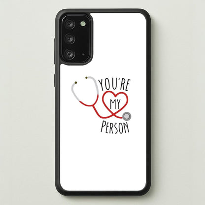 You're My Person - Grey's  - Greys Anatomy Phone Case for Galaxy Note 20