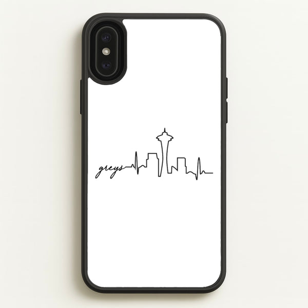 Grey's Skyline - Grey's  - Greys Anatomy Phone Case for iPhone XS Max