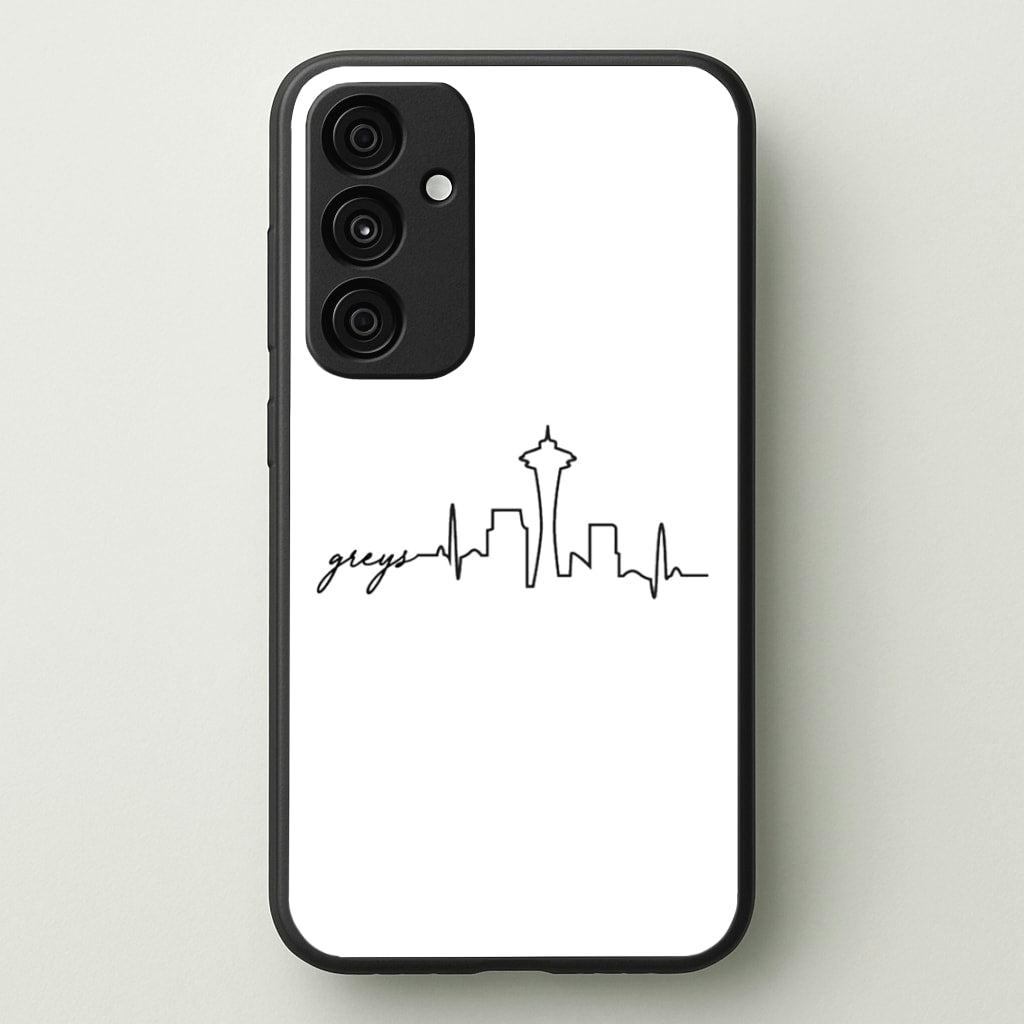 Grey's Skyline - Grey's  - Greys Anatomy Phone Case for Galaxy A35