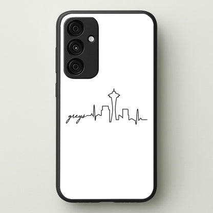 Grey's Skyline - Grey's  - Greys Anatomy Phone Case for Galaxy A35