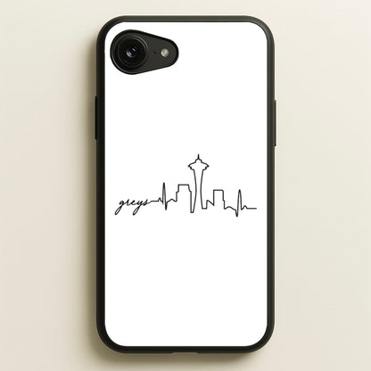 Grey's Skyline - Grey's  - Greys Anatomy Phone Case for iPhone 16e