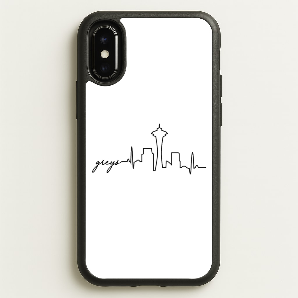 Grey's Skyline - Grey's  - Greys Anatomy Phone Case for iPhone X / XS