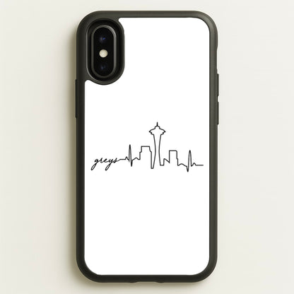 Grey's Skyline - Grey's  - Greys Anatomy Phone Case for iPhone X / XS