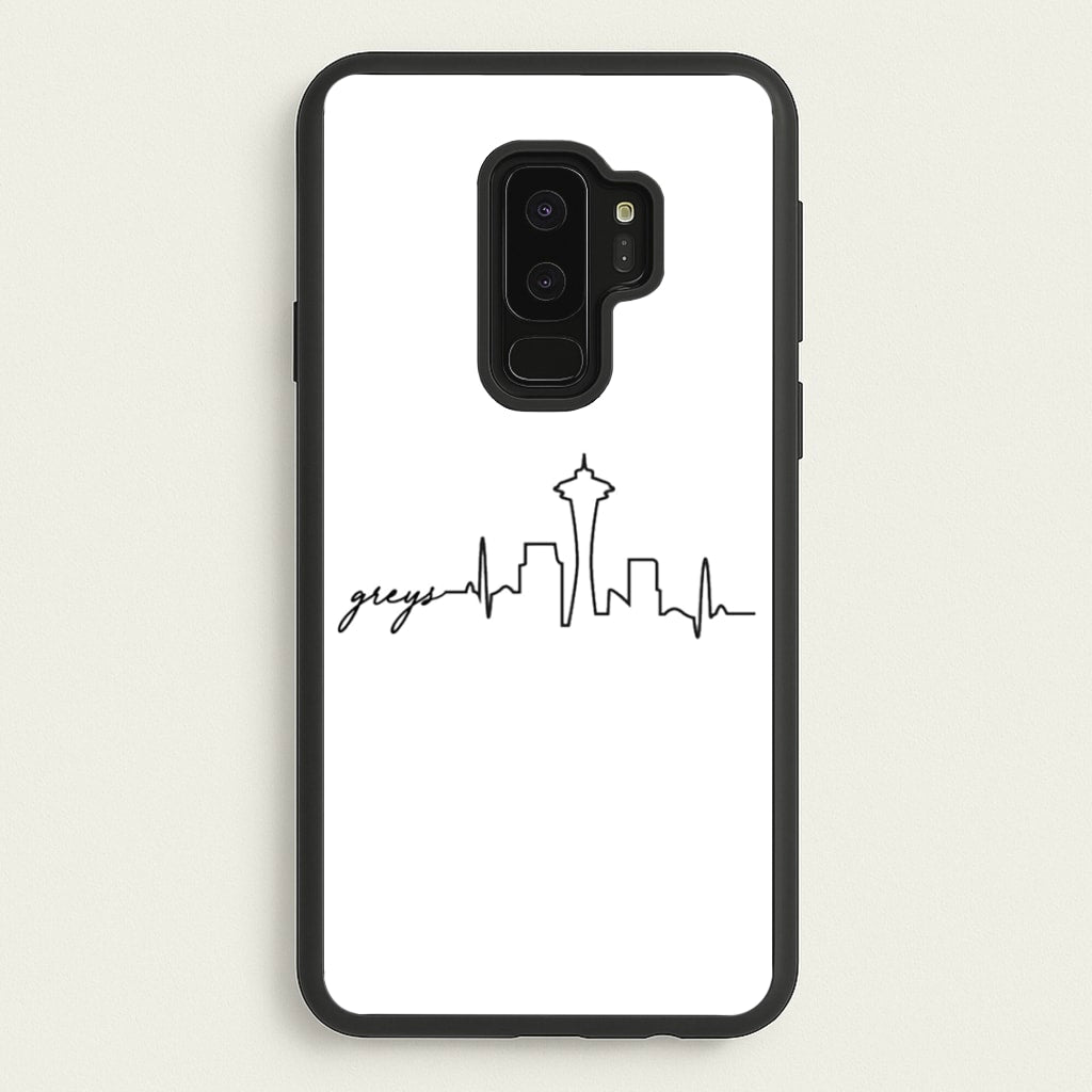 Grey's Skyline - Grey's  - Greys Anatomy Phone Case for Galaxy S9 Plus