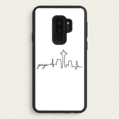 Grey's Skyline - Grey's  - Greys Anatomy Phone Case for Galaxy S9 Plus