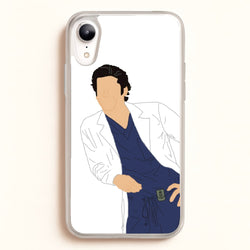 Derek Shepherd - Grey's  - Greys Anatomy Phone Case for iPhone XR