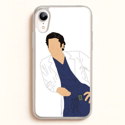 Derek Shepherd - Grey's  - Greys Anatomy Phone Case for iPhone XR