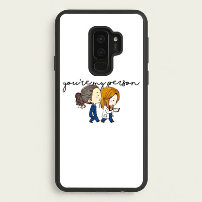 You're My Person Cartoon - Grey's  - Greys Anatomy Phone Case for Galaxy S9 Plus