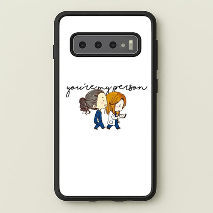 You're My Person Cartoon - Grey's  - Greys Anatomy Phone Case for Galaxy S10