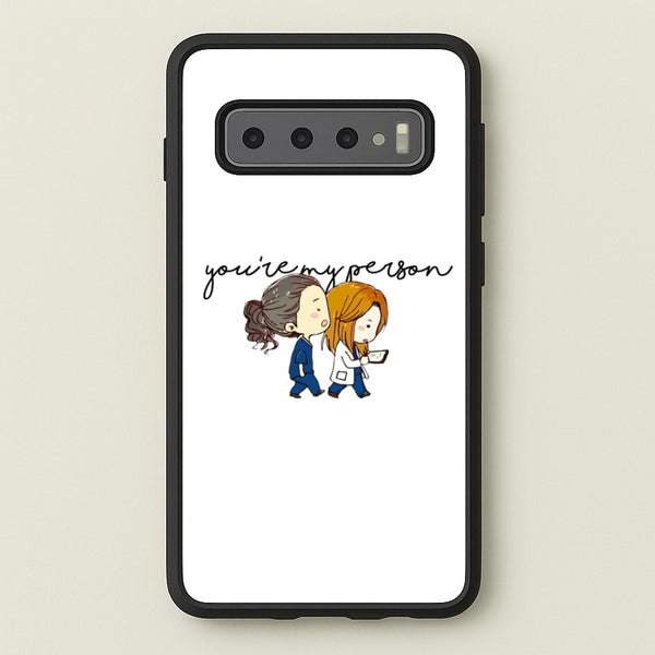 You're My Person Cartoon - Grey's  - Greys Anatomy Phone Case for Galaxy S10