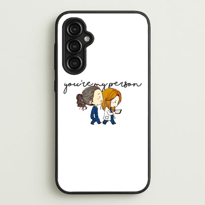 You're My Person Cartoon - Grey's  - Greys Anatomy Phone Case for Galaxy A14
