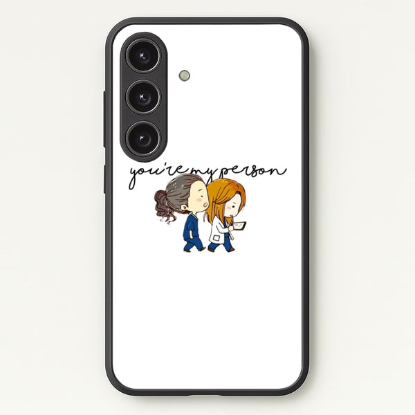 You're My Person Cartoon - Grey's  - Greys Anatomy Phone Case for Galaxy S24