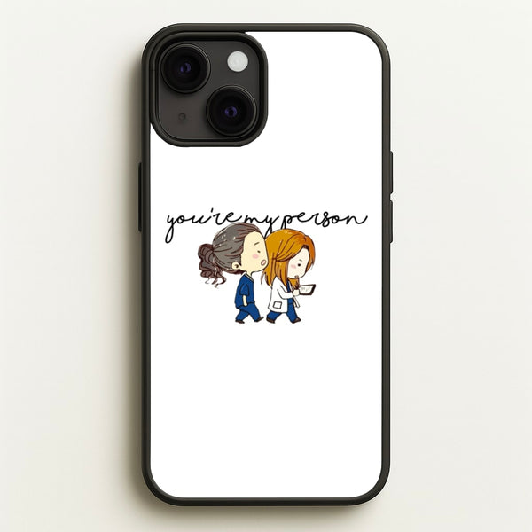 You're My Person Cartoon - Grey's  - Greys Anatomy Phone Case for iPhone 13 Mini