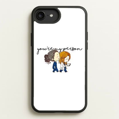 You're My Person Cartoon - Grey's  - Greys Anatomy Phone Case for iPhone 6 Plus / 7 Plus / 8 Plus