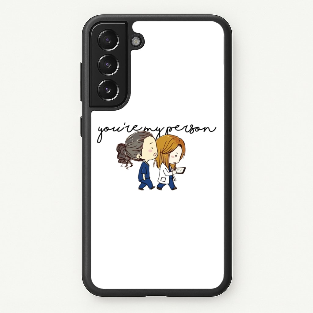 You're My Person Cartoon - Grey's  - Greys Anatomy Phone Case for Galaxy S21FE