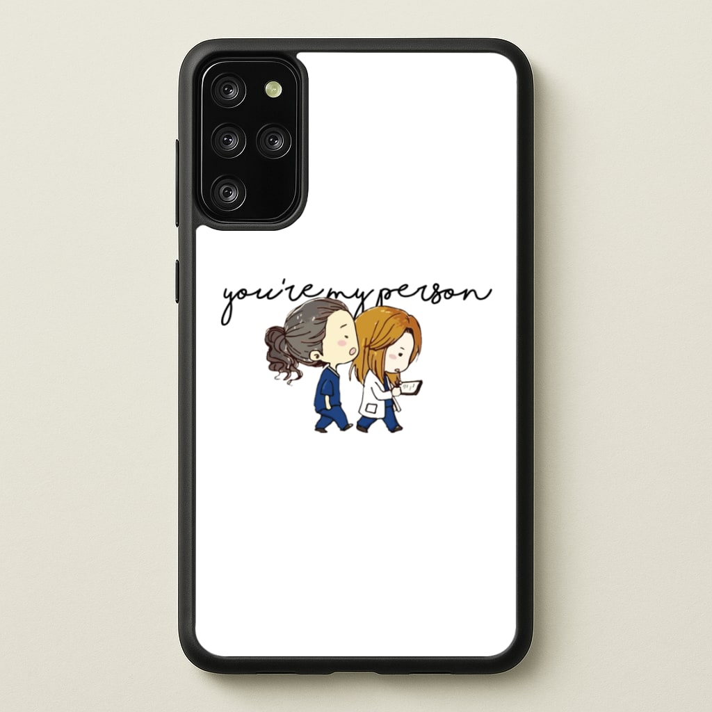 You're My Person Cartoon - Grey's  - Greys Anatomy Phone Case for Galaxy S20 Plus