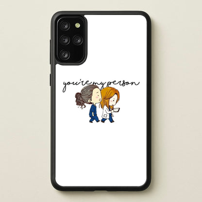 You're My Person Cartoon - Grey's  - Greys Anatomy Phone Case for Galaxy S20 Plus
