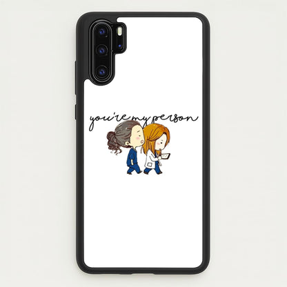 You're My Person Cartoon - Grey's  - Greys Anatomy Phone Case for Huawei P30 Pro