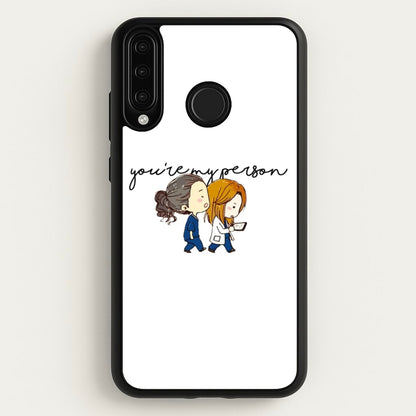 You're My Person Cartoon - Grey's  - Greys Anatomy Phone Case for Huawei P30 Lite